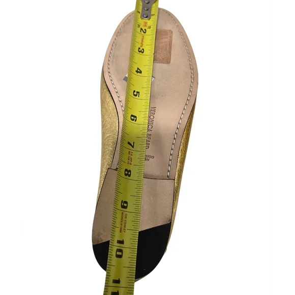 VERONICA BEARD Penny Tassel Loafers Gold Size 10.5 M New